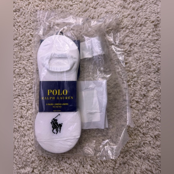 Polo Ralph Lauren Other - Men’s Size 10-13 White Polo Logo Liner Socks NEW